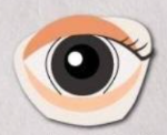 눈동자 하얀 테두리