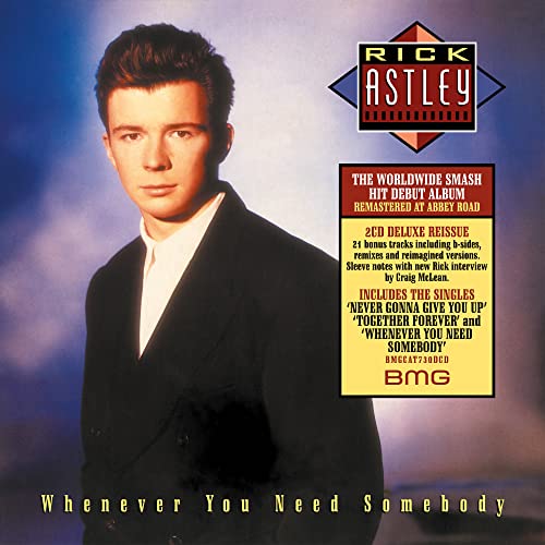 rick astley 1st album whenever you need somebody cover