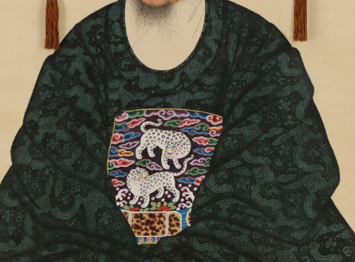 사자와 호랑이 - 경기도 유형문화재 ' 김후 영정 및 영정함, 호수․호수함 일괄' 출처 문화재청