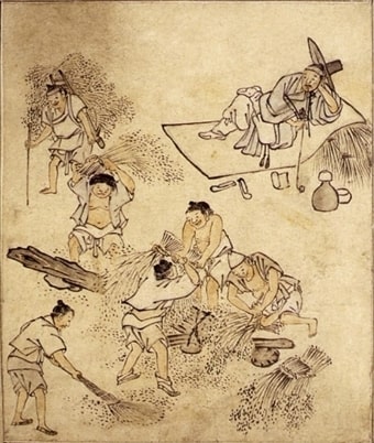 김홍도 타작도
