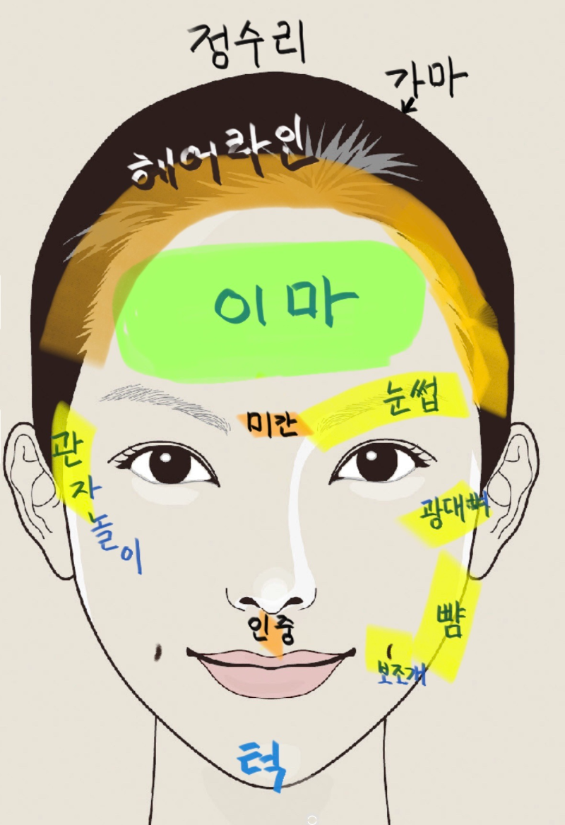 얼굴 전체