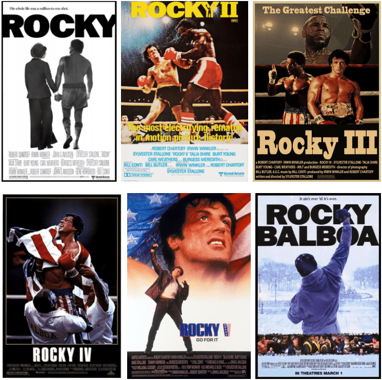 Rocky Series Posters
