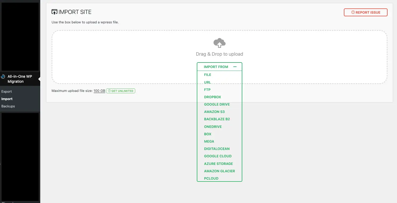All-in-One WP Migration