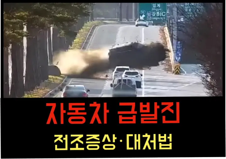 자동차 급발진 대처법 - 위급 상황에서 꼭 알아야 할 대응법 자동차 급발진