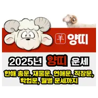 특성_2025년 양띠 운세