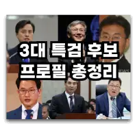 특성_3대 특검 후보 프로필