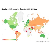 2025년 대한민국은 살기 좋은 나라인가? 전 세계 삶의 질 국가 순위 (2025년 중반기 대한민국 국가순위 정리) 국가별 삶의 질 이미지