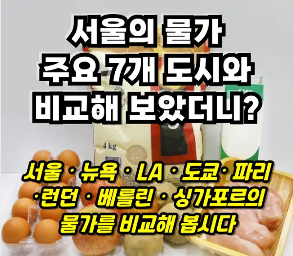 대한민국 서울 물가수준 비교