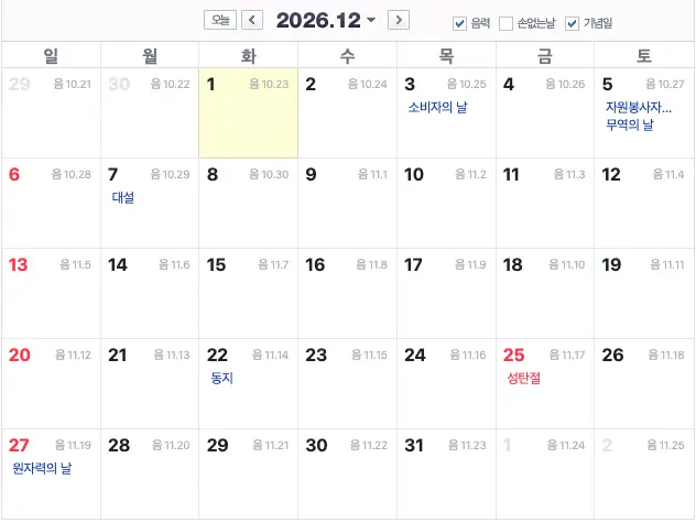 2026년 12월