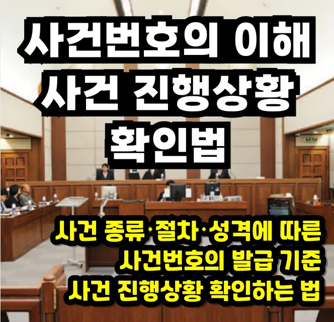 법원 사건번호의 이해