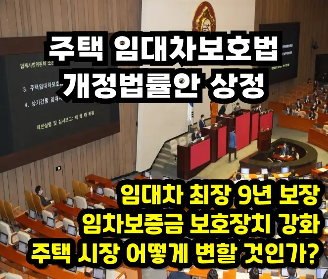 임대차보호법 개장안 상정
