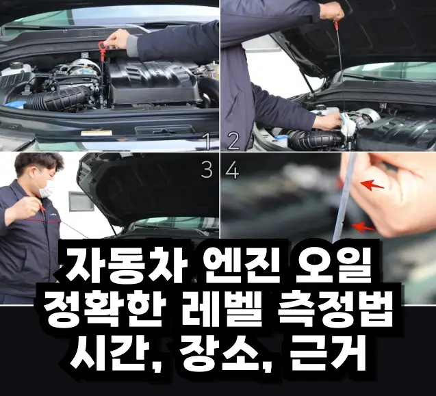정확한 엔진 오일 레벨 측정법