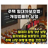 전세 최장 9년 보장 임대차보호법이 주택 시장에 미칠 영향은?