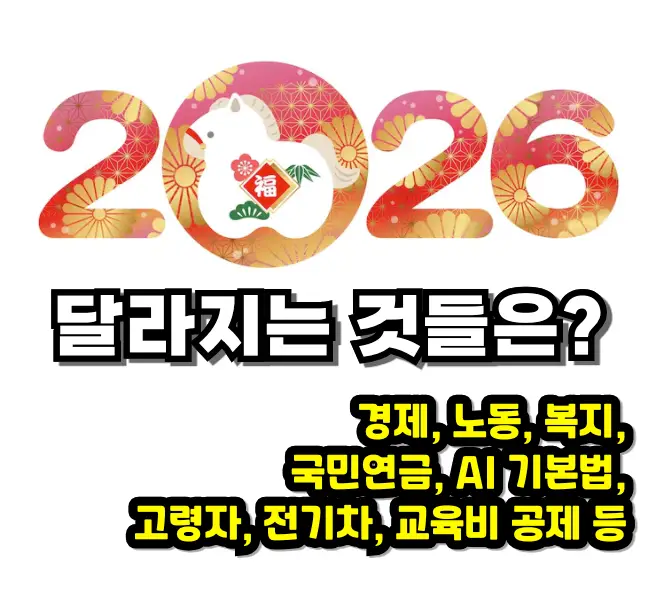 2026년 달라지는 것들