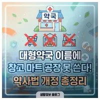 특성_창고형 대형약국 이름 규제